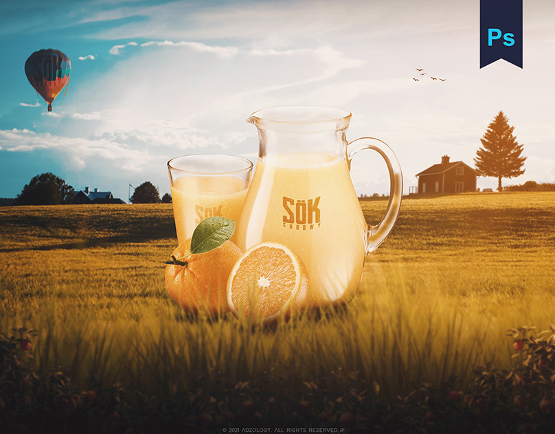 SöK Juice - Logo & AD Design